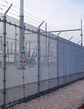 Hog Wire and metal fence